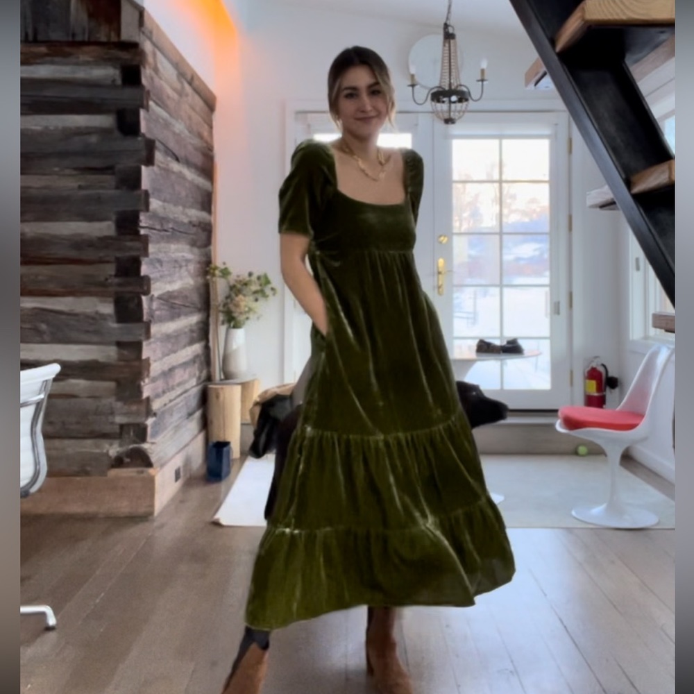 Velvet Anthropologie dress
